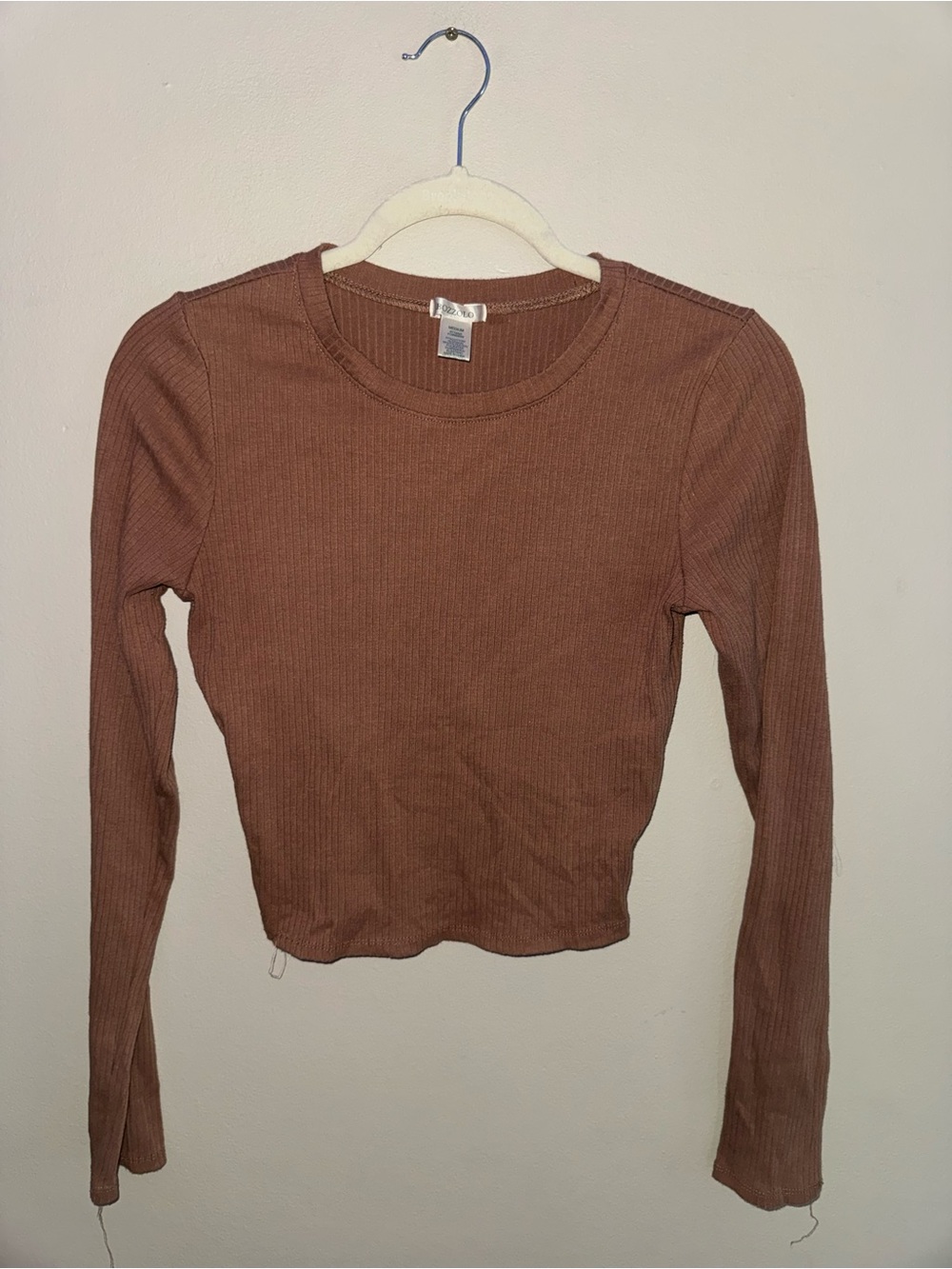 Like new, Bozzolo, ribbed long sleeve top, size medium